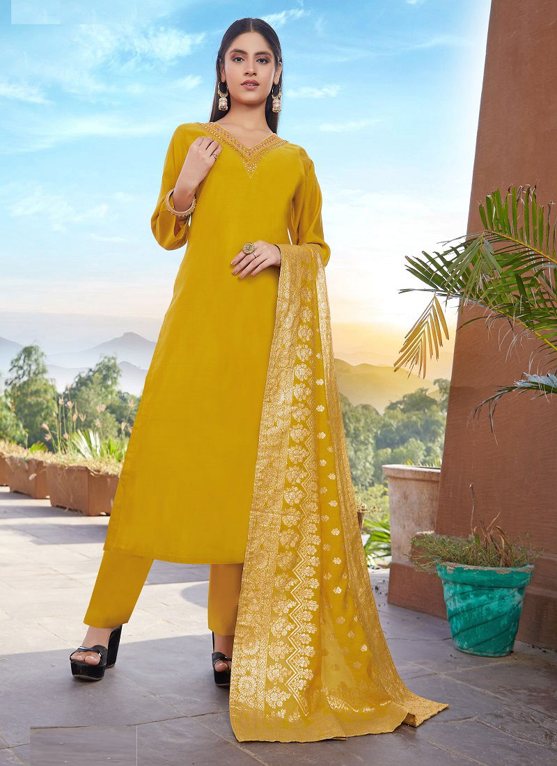 Ossm Monalisa Vol 3 Embroidered Silk Readymade Suits Catalog
